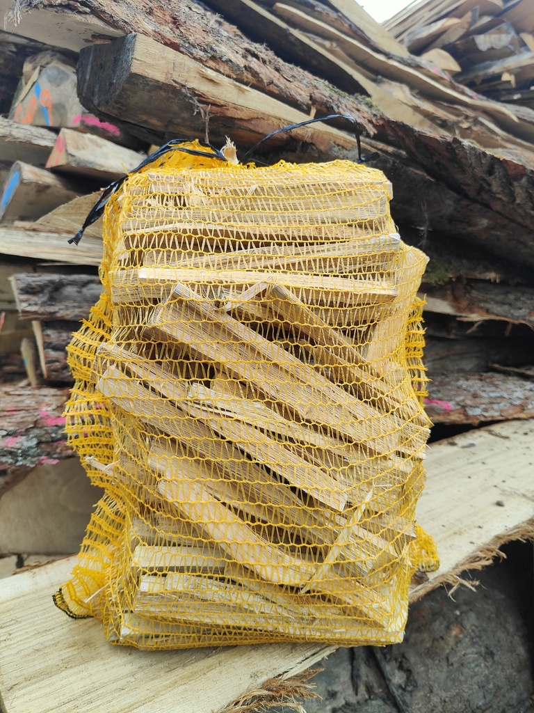 Sac (30dm3) bois d'allumage WDF sec séchoir - PEFC 70%
